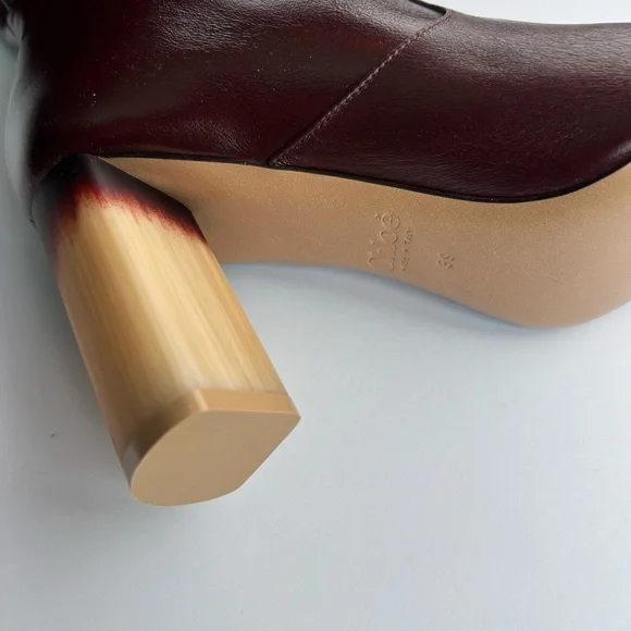 Chloé Georgia 90 leather knee-high boots Chloe Size 39 - Picture 7 of 13